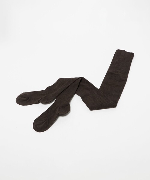 MARCOMONDE（マルコモンド）の「＜MARCOMONDE＞ウール ワイドリブ タイツ（タイツ/ストッキング・レディース・グレー系/ダークブラウン・FREE）」の7枚目の写真