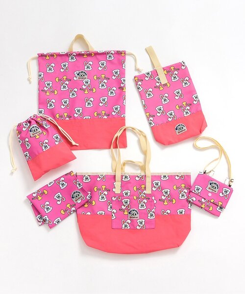 BREEZE（ブリーズ）の「one by more トートバッグ（トートバッグ・キッズ・ピンク/グリーン/オフホワイト・FREE）」の7枚目の写真