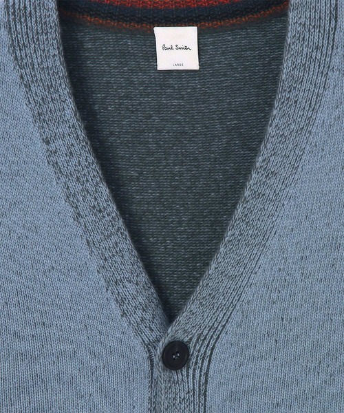 Paul Smith（ポールスミス）の「コントラストディテール カーディガン / 163404 771Z（カーディガン/ボレロ・メンズ・チャコールグレー/ブラック/ライトブルー・MEDIUM/X-LARGE/LARGE）」の4枚目の写真