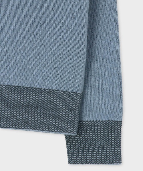 Paul Smith（ポールスミス）の「コントラストディテール カーディガン / 163404 771Z（カーディガン/ボレロ・メンズ・チャコールグレー/ブラック/ライトブルー・MEDIUM/X-LARGE/LARGE）」の5枚目の写真