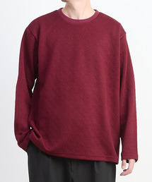 MASTER FRAME（マスターフレーム ）の「【MASTER FRAME/マスターフレーム】ブリスタージャガード 長袖クルーネックTシャツ（Tシャツ/カットソー）」