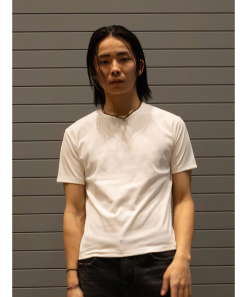 GOZER(ゴーザー)の「ライトリブスリムTシャツ_ホワイト(Tシャツ/カットソー・メンズ・ホワイト・MEDIUM/LARGE)」の3枚目の写真