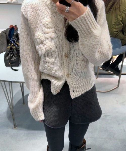 almo（アルモ）の「【TUNE】刺繍フラワーカーディガン（カーディガン/ボレロ・レディース・アイボリー・FREE）」の5枚目の写真