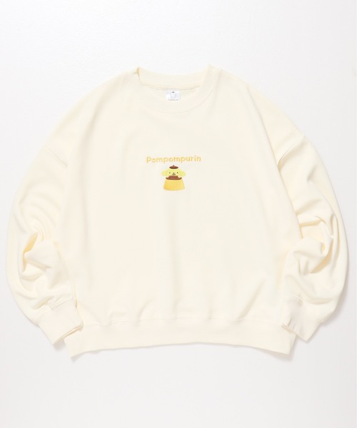 sanrio（サンリオ）の「【SANRIO/サンリオ】キャラクタープリント　ポンチクルーネックスウェット(WIDE）（スウェット・レディース・クリーム/ミント/ラベンダー/ピンク・LARGE/MEDIUM）」の5枚目の写真