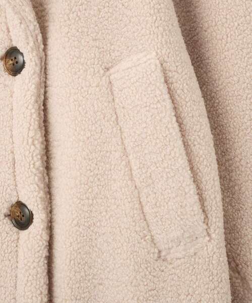 CRAFT STANDARD BOUTIQUE（クラフトスタンダードブティック）の「ダブルボアミディコート（その他アウター・レディース・ブラウン/アイボリー/グレー・FREE）」の7枚目の写真