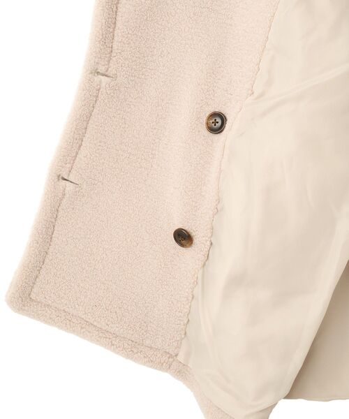CRAFT STANDARD BOUTIQUE（クラフトスタンダードブティック）の「ダブルボアミディコート（その他アウター・レディース・ブラウン/アイボリー/グレー・FREE）」の8枚目の写真