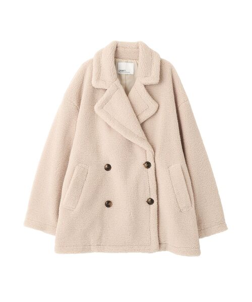 CRAFT STANDARD BOUTIQUE（クラフトスタンダードブティック）の「ダブルボアミディコート（その他アウター・レディース・ブラウン/アイボリー/グレー・FREE）」の12枚目の写真
