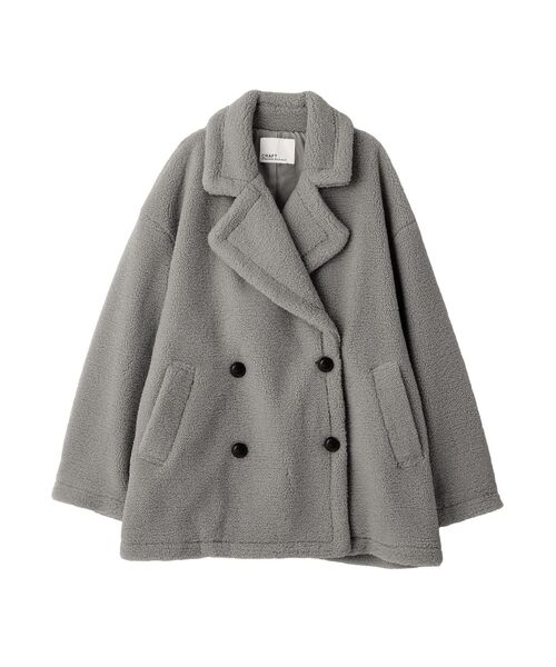 CRAFT STANDARD BOUTIQUE（クラフトスタンダードブティック）の「ダブルボアミディコート（その他アウター・レディース・ブラウン/アイボリー/グレー・FREE）」の13枚目の写真