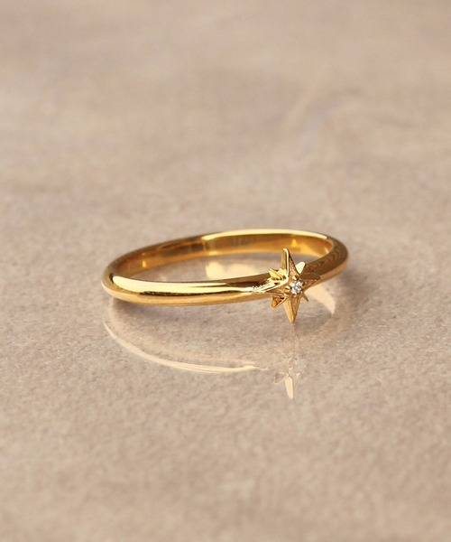 NOIR DE POUPEE（ノワールドプーペ）の「【WEB限定】K18vermeil ダイヤモンド スターリング（リング・レディース・ゴールド・#11/#13/#15）」の11枚目の写真