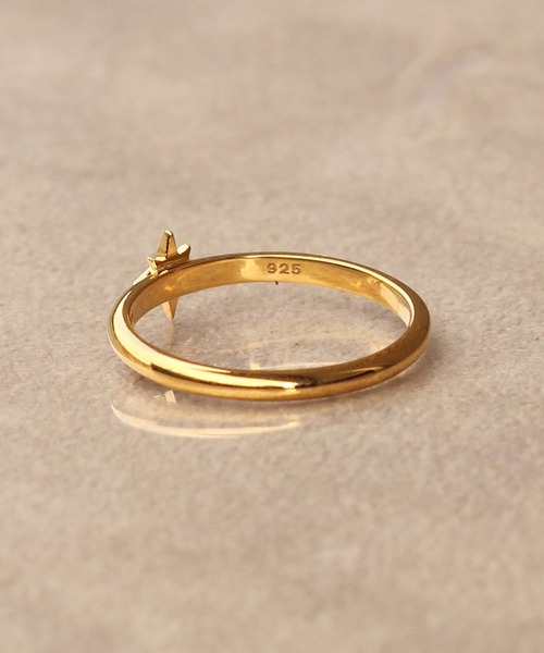 WEB限定】K18vermeil ダイヤモンド スターリング（リング）｜NOIR DE