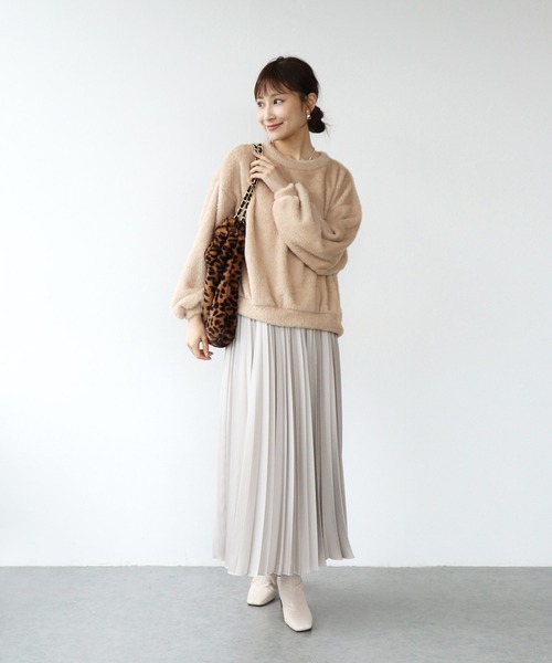 Jines(ジネス)の「ふわふわトップス(Tシャツ/カットソー・レディース・ホワイト/ベージュ/ブラウン/ライトブルー/ブラック・38)」の17枚目の写真