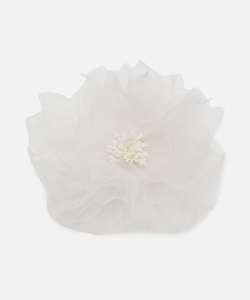 UNTITLED（アンタイトル）の「【Made In Japan】シルクコサージュ（ブローチ/コサージュ・レディース・ホワイト/ブラック・99）」の3枚目の写真