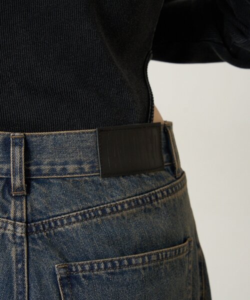 mline（エムライン）の「[mline]カーブワイドデニム（デニムパンツ・レディース・ブルー/ブラック・1/2）」の15枚目の写真