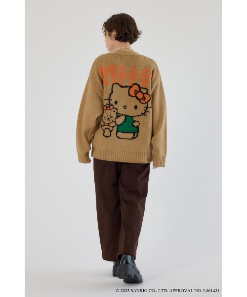 RODEO CROWNS WIDE BOWL（ロデオクラウンズワイドボウル）の「(サンリオキャラクターズ)KITTY カーディガン（カーディガン/ボレロ・レディース・ブラック/オフホワイト/ベージュ・FREE）」の9枚目の写真