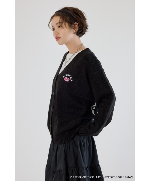 RODEO CROWNS WIDE BOWL（ロデオクラウンズワイドボウル）の「(サンリオキャラクターズ)KITTY カーディガン（カーディガン/ボレロ・レディース・ブラック/オフホワイト/ベージュ・FREE）」の11枚目の写真