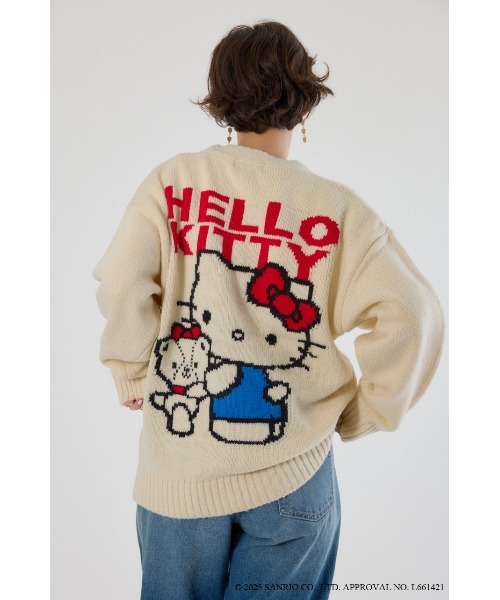 RODEO CROWNS WIDE BOWL（ロデオクラウンズワイドボウル）の「(サンリオキャラクターズ)KITTY カーディガン（カーディガン/ボレロ・レディース・ブラック/オフホワイト/ベージュ・FREE）」の18枚目の写真