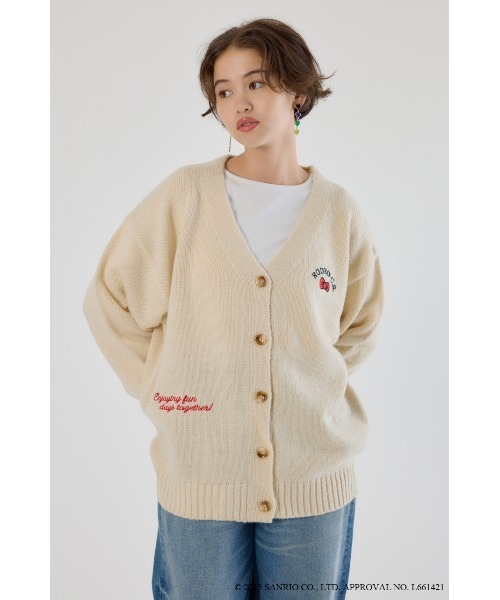 RODEO CROWNS WIDE BOWL（ロデオクラウンズワイドボウル）の「(サンリオキャラクターズ)KITTY カーディガン（カーディガン/ボレロ・レディース・ブラック/オフホワイト/ベージュ・FREE）」の22枚目の写真