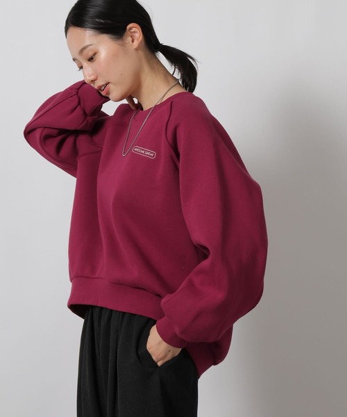 LAKOLE(ラコレ)の「裏起毛刺繍ロゴスウェット / 637524(スウェット・レディース・ボルドー/グリーン/オートミール/ブラック・FREE)」の15枚目の写真