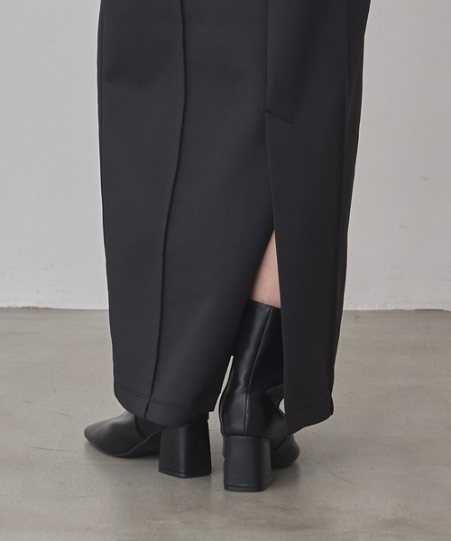 hunch(ハンチ)の「ダンボール タイトロングスカート(スカート・レディース・ブラック/ライトベージュ/チャコール・FREE)」の15枚目の写真