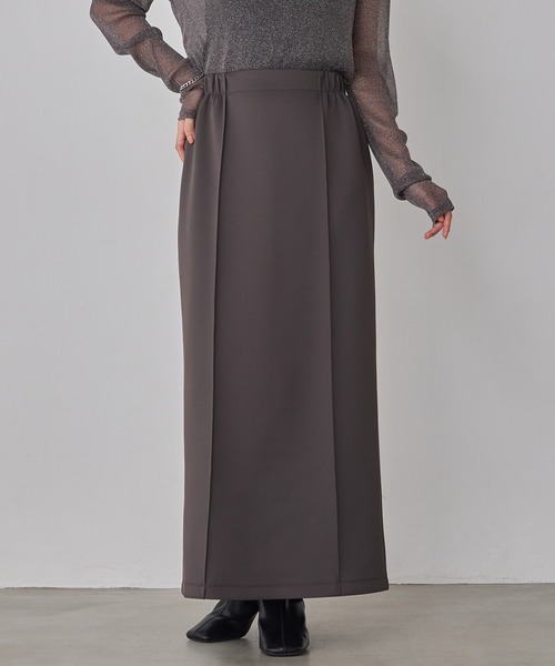 hunch(ハンチ)の「ダンボール タイトロングスカート(スカート・レディース・ブラック/ライトベージュ/チャコール・FREE)」の18枚目の写真