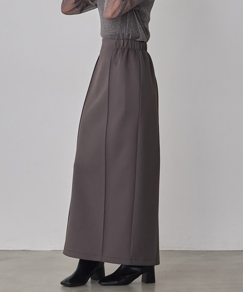 hunch(ハンチ)の「ダンボール タイトロングスカート(スカート・レディース・ブラック/ライトベージュ/チャコール・FREE)」の19枚目の写真