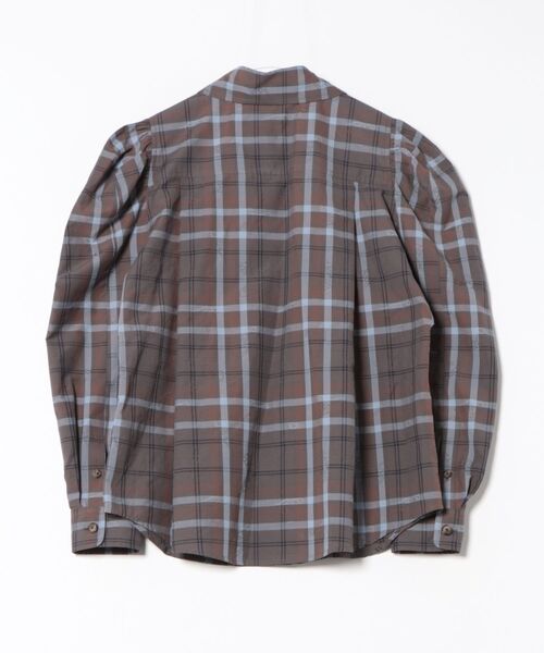 Vivienne Westwood(ヴィヴィアンウエストウッド)の「オーブJQタータンチェックエイリアンスリーブシャツ(シャツ/ブラウス・レディース・グレー系その他2/ブルー系その他・FREE)」の3枚目の写真