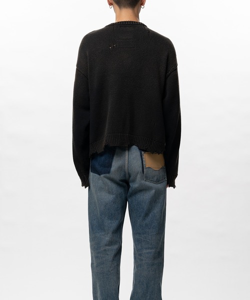 Maison MIHARA YASUHIRO（メゾンミハラヤスヒロ）の「Dog Jacquard Knit Cardigan（カーディガン/ボレロ・メンズ・ブラック/ブルー・44/46/48）」の5枚目の写真
