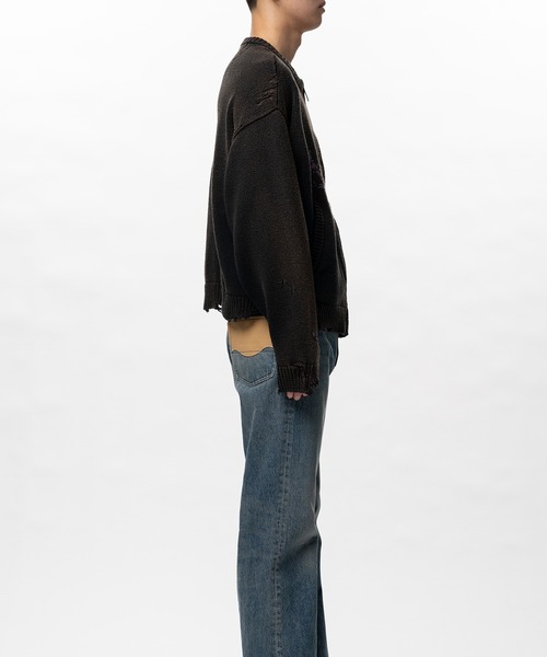 Maison MIHARA YASUHIRO（メゾンミハラヤスヒロ）の「Dog Jacquard Knit Cardigan（カーディガン/ボレロ・メンズ・ブラック/ブルー・44/46/48）」の6枚目の写真