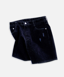 ANYTIME LOREAK（エニタイムロレーク）の「DAHLIA VELVET SHORTS - NAVY（その他パンツ）」