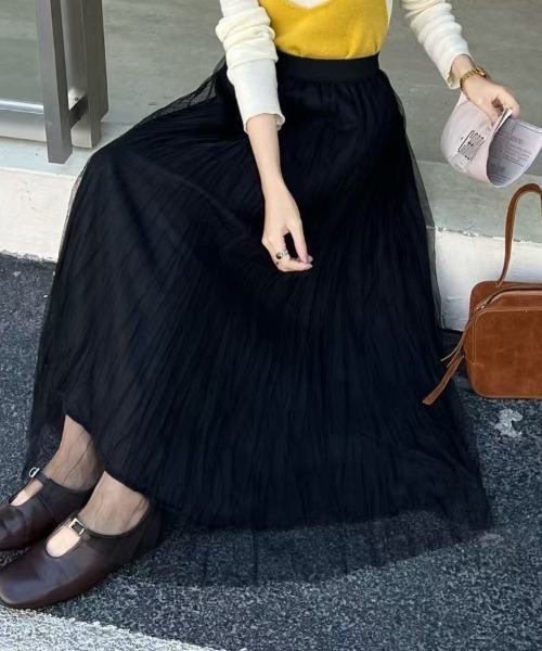 セール】クリンクル加工リバーシブルスカート（スカート）｜FINEnough