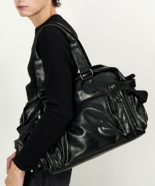 DWSE（ディーダブリューエスイー）の「DWSE／マルチポケットバッグ（ハンドバッグ・メンズ・ブラック・FREE）」の2枚目の写真