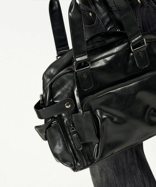 DWSE（ディーダブリューエスイー）の「DWSE／マルチポケットバッグ（ハンドバッグ・メンズ・ブラック・FREE）」の4枚目の写真