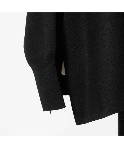 DESIGNWORKS(デザインワークス)の「【追加】ハーフミラノVネックプルオーバー(ニット/セーター・レディース・ブラック・フリー)」の8枚目の写真