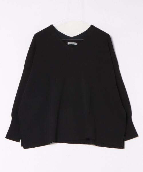 DESIGNWORKS(デザインワークス)の「【追加】ハーフミラノVネックプルオーバー(ニット/セーター・レディース・ブラック・フリー)」の9枚目の写真