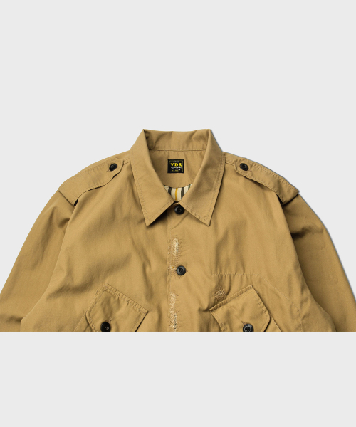 VDR（ブイディアール）の「DAMAGED FIELD JACKET [Sand]（ミリタリージャケット・メンズ・その他・M/L/XL）」の4枚目の写真