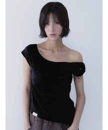 UNBALANCE SNAP T-SHIRT BLACK