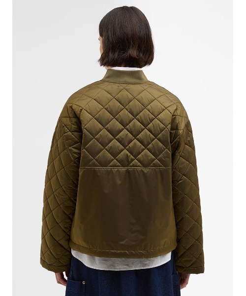 Barbour(バブアー)の「Wetherbyキルティングジャケット(その他アウター・レディース・オリーブ/ネイビー・8/10)」の5枚目の写真