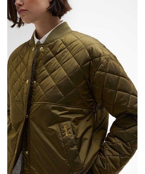 Barbour(バブアー)の「Wetherbyキルティングジャケット(その他アウター・レディース・オリーブ/ネイビー・8/10)」の7枚目の写真