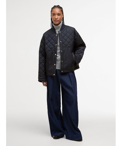 Barbour(バブアー)の「Wetherbyキルティングジャケット(その他アウター・レディース・オリーブ/ネイビー・8/10)」の8枚目の写真