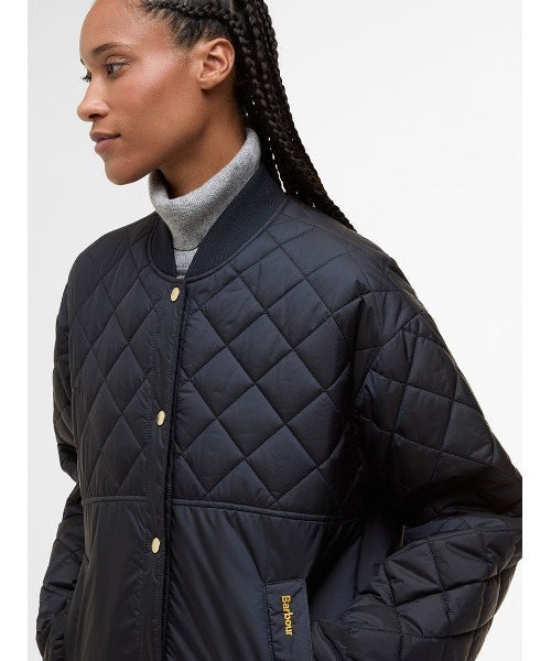 Barbour(バブアー)の「Wetherbyキルティングジャケット(その他アウター・レディース・オリーブ/ネイビー・8/10)」の11枚目の写真