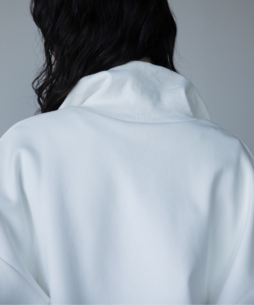 VACANCY(ヴァカンシー)の「ロゴ刺繍ハープジップトレーナー(スウェット・レディース・グレー/ブラック/ホワイト・FREE)」の20枚目の写真