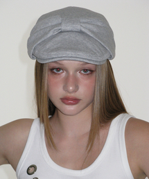 CRANK（クランク）の「リボンハンティングキャップ_グレー（ハンチング/ベレー帽）」