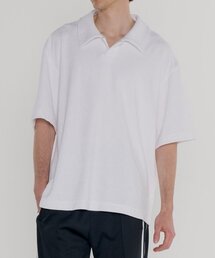 INTERSECTION（インターセッション）の「オープンカラー テリー ポロTシャツ [ホワイト]（Tシャツ/カットソー）」