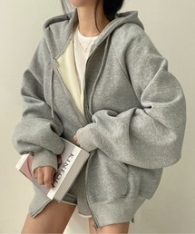 LAC-VERT | オーバーサイズZIPフーディー(パーカー)