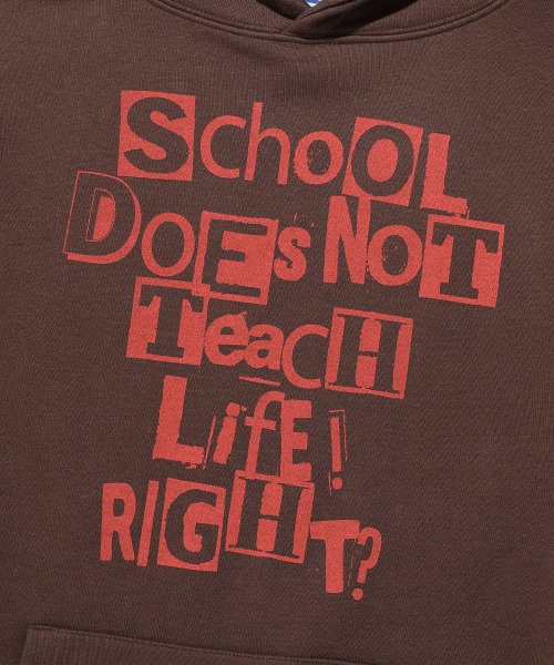 ISTKUNST(イストクンスト)の「DOES NOT TEACH HOODIE_BROWN(IK2FSMM404A)(パーカー・レディース・ブラウン・M/L/S)」の4枚目の写真