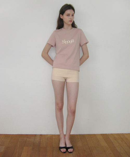 SINOON(シヌーン)の「Sinoon Signature Logo T-Shirts (Pink)(Tシャツ/カットソー・レディース・ピンク・S/M)」の3枚目の写真