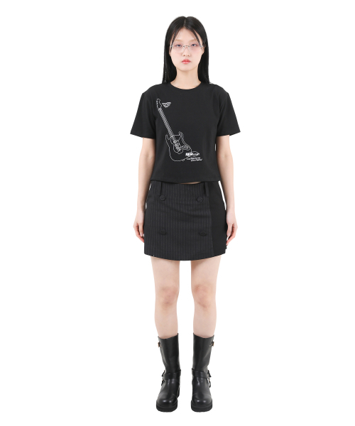KATHARSIS(カタルシス)の「ミニスカートパンツ ブラックピンストライプ ONE SIZE(スカート・レディース・その他・ONE SIZE)」の2枚目の写真