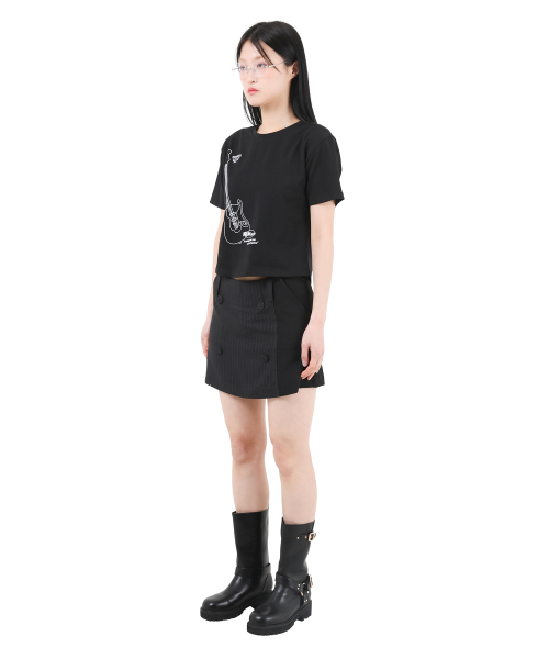 KATHARSIS(カタルシス)の「ミニスカートパンツ ブラックピンストライプ ONE SIZE(スカート・レディース・その他・ONE SIZE)」の3枚目の写真