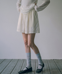 P3192 バンディングナイロンショーツ_Cream