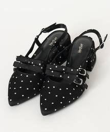 Heather（ヘザー）の「Ｗリボンミュールパンプス　631328（パンプス）」